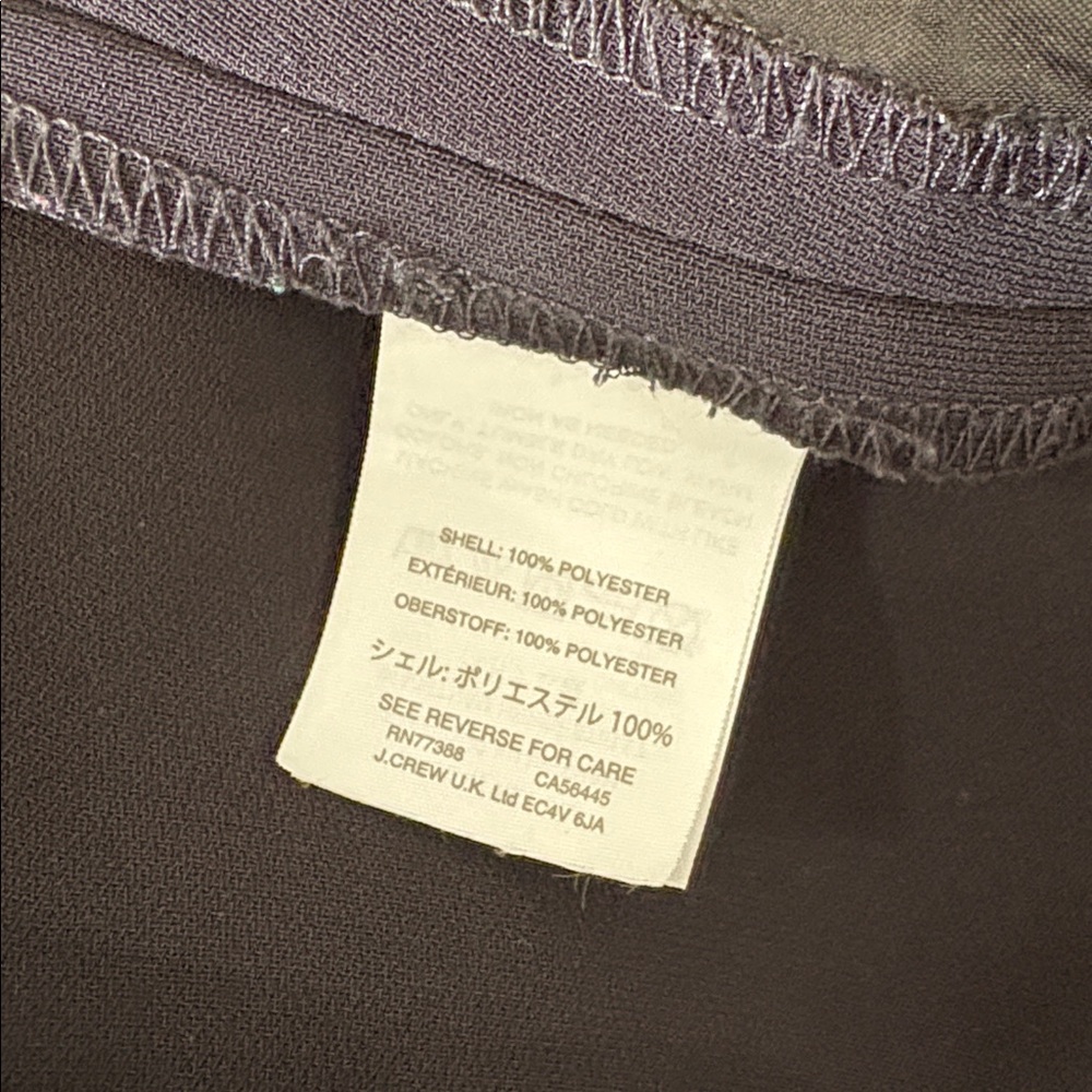 J. Crew Black Classic High Rise Straight Leg Easy Pants, Size 12T - Picture 11 of 12